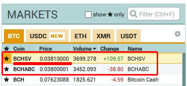 bitcoinSV　ビットコインSV