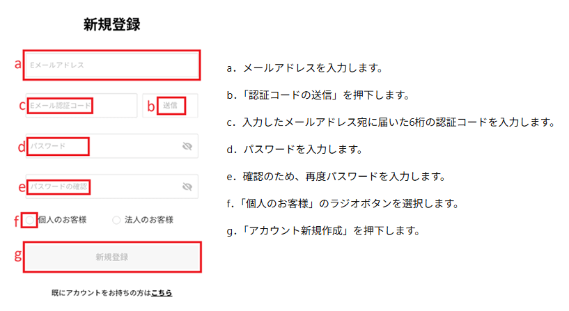 OKJ口座開設のやり方