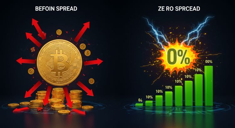ビットコイン積立　スプレッドゼロの衝撃