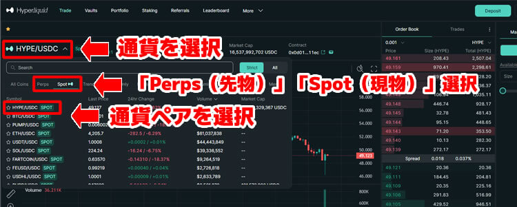 Hyperliquid ハイリキ 通貨購入方法