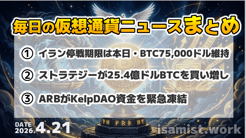 仮想通貨ニュース2026年4月20日