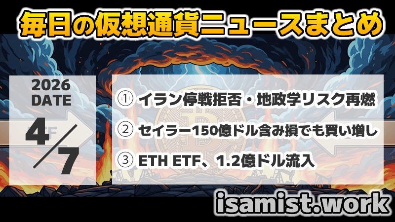 仮想通貨ニュース2026年4月7日