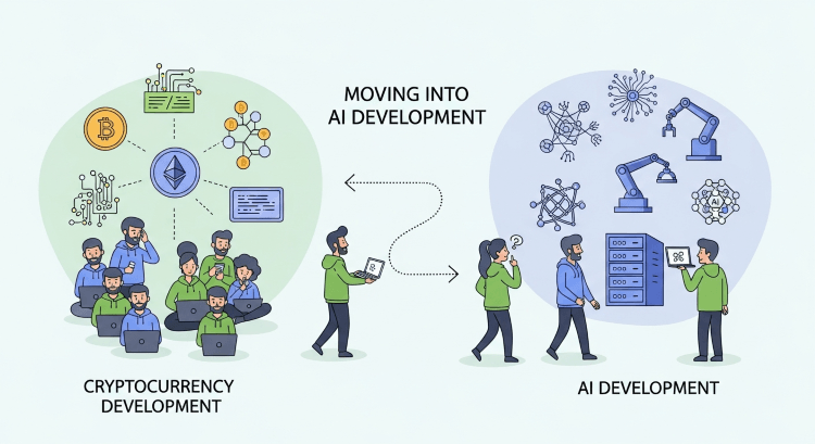 crypto開発者がAIに流出中