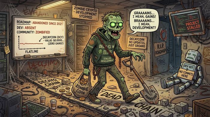 開発が止まっている仮想通貨（ゾンビ）ランキング