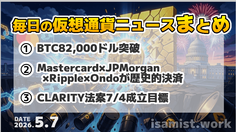 仮想通貨ニュース2026年5月7日