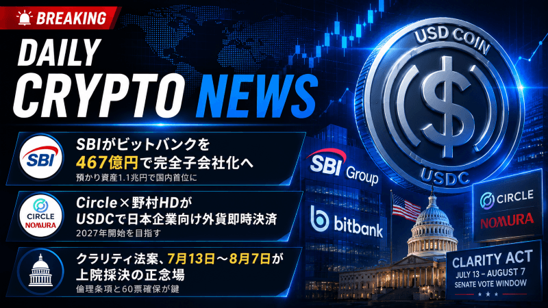 仮想通貨ニュース2026年6月26日