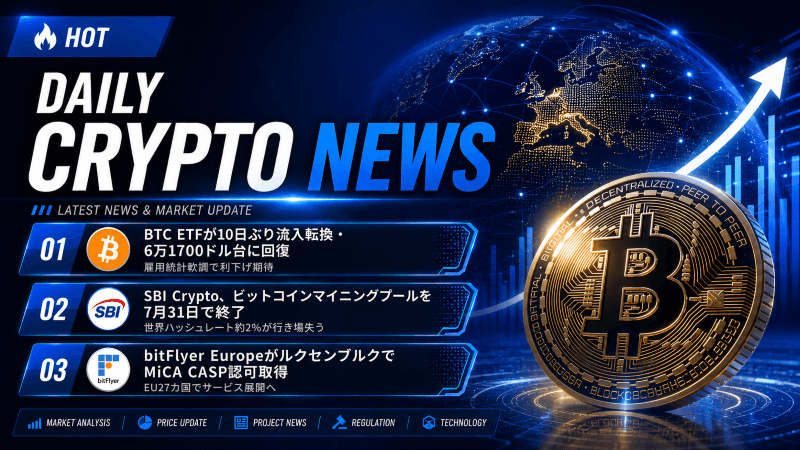 仮想通貨ニュース2026年7月3日