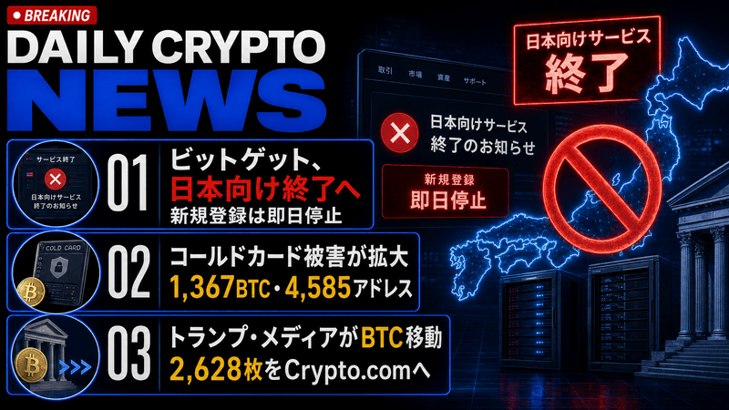 仮想通貨ニュース2026年8月3日
